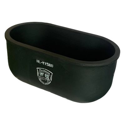 Creuset de laboratoire de forme ovale