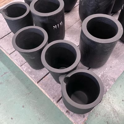 High Carbon Content Graphite Clay Crucible for Maximum 150 W/mK Thermal Conductivity