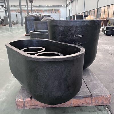 Continuous Copper Rod Casting SiC Graphite Crucible with Bottom Discharge System