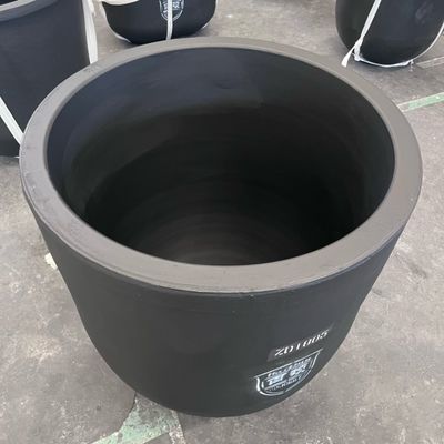 Tapered Wall Copper Melting SiC Graphite Crucible for Easy Ingot Demolding and Release