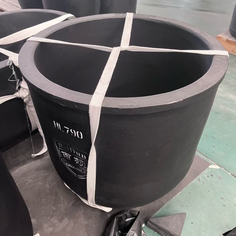 Deslagging SiC Graphite Crucible with Built-in Slag Retention Rim for Clean Metal Pour