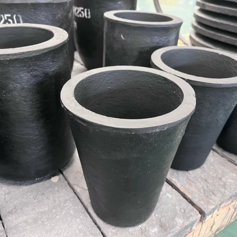 Machine Pressed High Density Graphite Clay Crucible with Extended Service Life