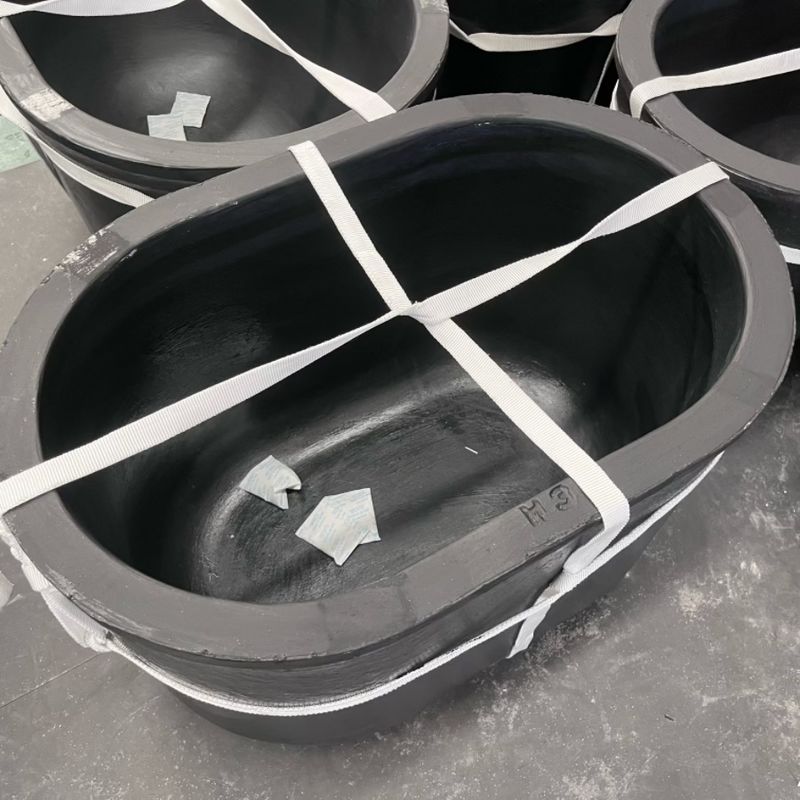 10kg Medium Graphite Clay Crucible for Educational Metallurgy Training Laboratory