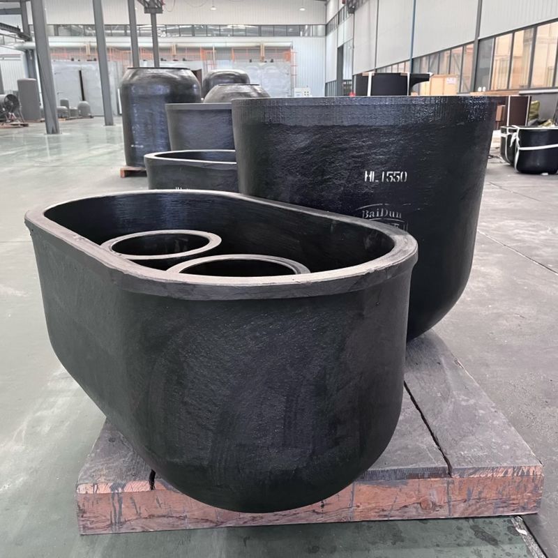 Continuous Copper Rod Casting SiC Graphite Crucible with Bottom Discharge System
