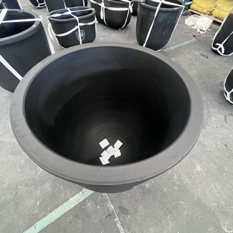Bulk Wholesale Pallet Pack Copper Melting SiC Graphite Crucible for Large Volume Foundry Supply