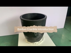 Cylindrical Graphite Carbon Crucible Corrosion Resistance Smooth Surface Finish