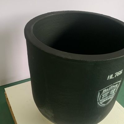 Round Silicon Carbide Graphite Conventional Type Crucible For Melting Copper