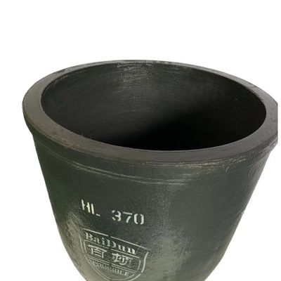 Cylindrical High Purity Crucible Silicon Carbide Graphite For Aluminum Melting