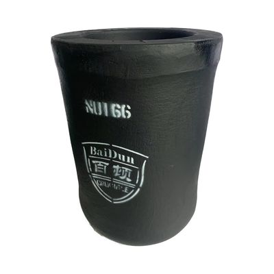 Cylindrical Induction Furnace Crucible Energy Saving Carborundum Large Graphite Crucible