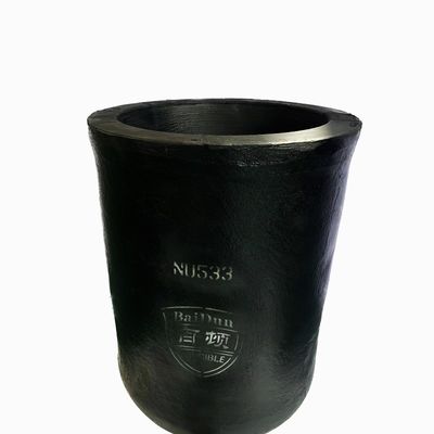 Carborundum Graphite Induction Furnace Crucible Cylindrical Straight Barrel Crucible
