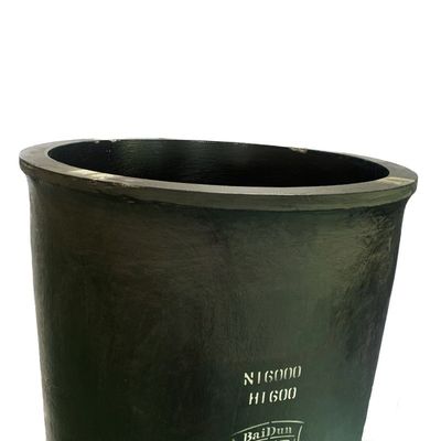 High Strength Induction Furnace Crucible Straight Cylindrical Melting Metal Crucible
