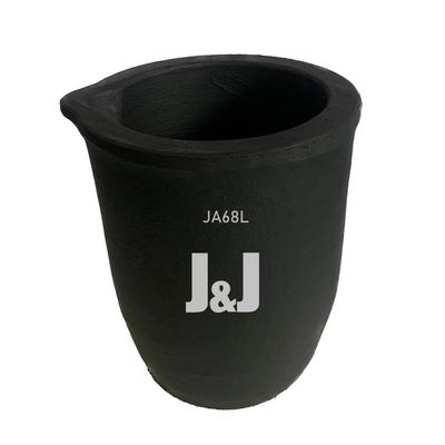 Cylindrical Crucible With Pouring Nozzle Silicon Carbide Graphite Metal Melting Crucible