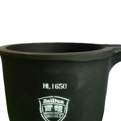 Safety Silicon Carbide Pure Graphite Crucible Oxidation Resistance With Pouring Nozzle