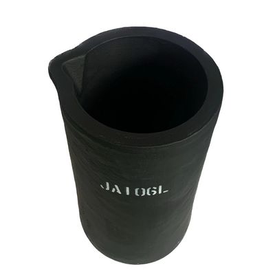 Corrosion Resistant Metal Melting Crucible Silicon Carbide Graphite With Pouring Nozzle