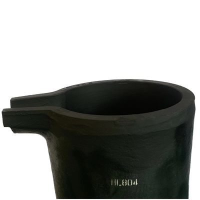 Metal Saving Crucible With Pouring Nozzle Metal Melting Silicon Carbide Graphite Crucible