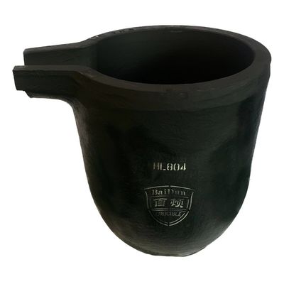 Metal Saving Crucible With Pouring Nozzle Metal Melting Silicon Carbide Graphite Crucible