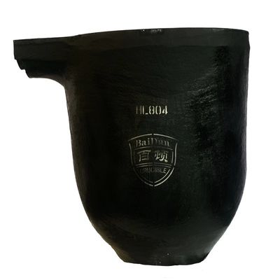 Metal Saving Crucible With Pouring Nozzle Metal Melting Silicon Carbide Graphite Crucible
