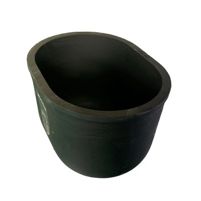 Chemical Stability Oval Type Crucible Metal Melting Silicon Carbide Graphite Crucible