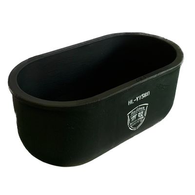 Fast Thermal Condcutivity Oval Type Crucible Metal Melting Silicon Graphite Carbide