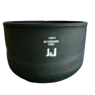 Silicon Carbide Graphite Oval Type Crucible Metal Melting High Thermal Conductivity