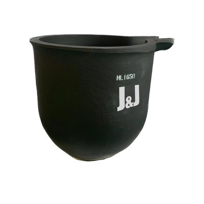 Thermal Shock Resistance Crucible With Pouring Nozzle Metal Melting Silicon Carbide Graphite Chemical Inertness