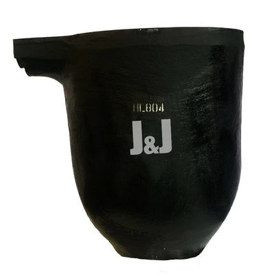 Silicon Carbide Graphite Crucible With Pouring Nozzle For Metal Melting