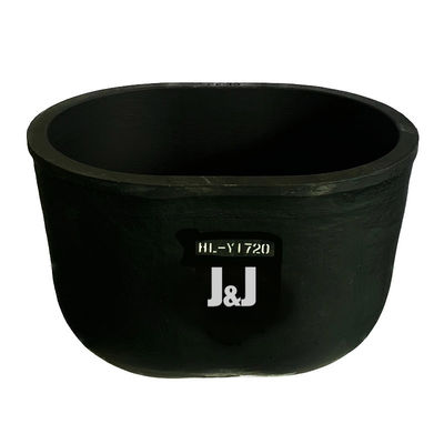 Chemical Resistance Oval Type Crucible Isostatic Pressing Silicon Carbide Crucible