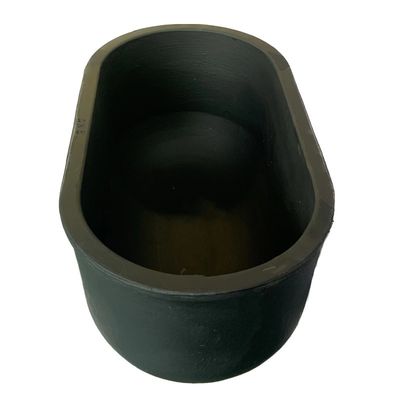 Customizability Oval Type Crucible Metal Melting Silicon Graphite Carbide Uniform Heat Distribution