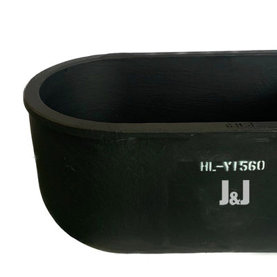 Customizability Oval Type Crucible Metal Melting Silicon Graphite Carbide Uniform Heat Distribution
