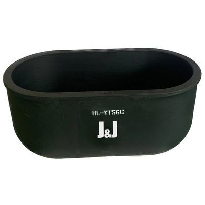 Customizability Oval Type Crucible Metal Melting Silicon Graphite Carbide Uniform Heat Distribution