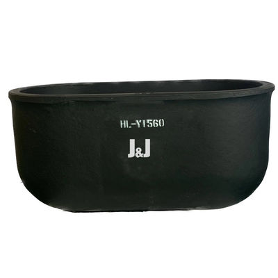 Customizability Oval Type Crucible Metal Melting Silicon Graphite Carbide Uniform Heat Distribution