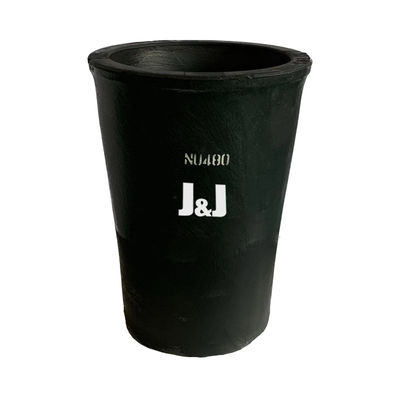 1 - 100kg Capacity Graphite Induction Furnace Crucible Straight Cylindrical Up to 1600°C