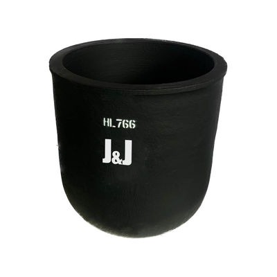 Uniform Heating Round Conventional Type Crucible Outstanding Corrosion Resistance