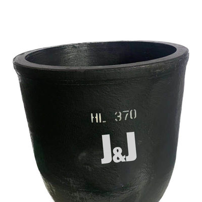 Round Silicon Carbide Graphite Crucible For Melting Aluminum Oxidation Resistance