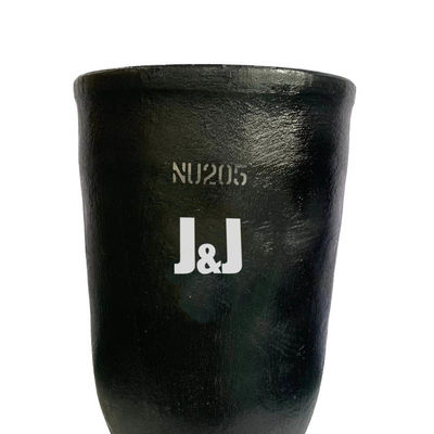 Round Silicon Carbide Graphite Crucible For Melting Copper 2.21 - 2.25 G/Cm3 Density