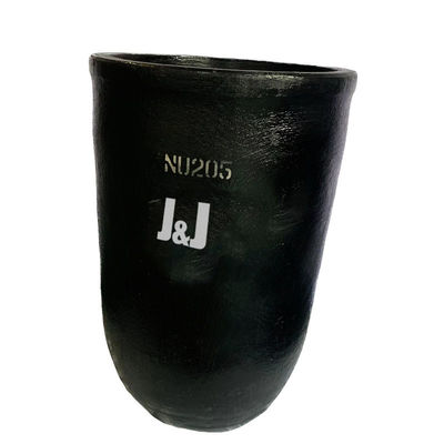 Round Silicon Carbide Graphite Crucible For Melting Copper 2.21 - 2.25 G/Cm3 Density