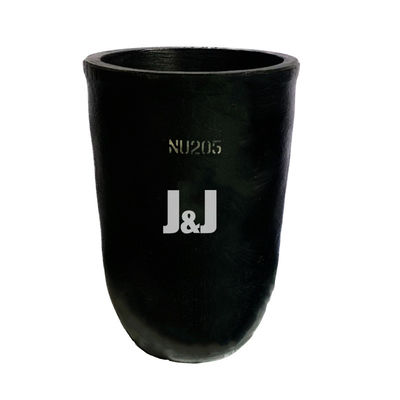 Round Silicon Carbide Graphite Crucible For Melting Copper 2.21 - 2.25 G/Cm3 Density