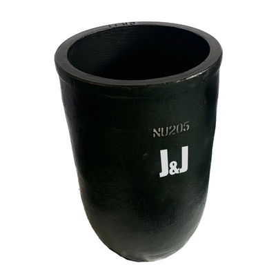 Round Silicon Carbide Graphite Crucible For Melting Copper 2.21 - 2.25 G/Cm3 Density