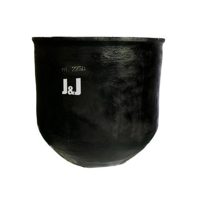 Circular Type Silicon Carbide Graphite Crucible For Metal Melting Corrosion Resistance