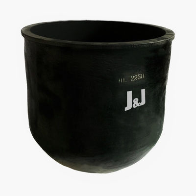 Circular Type Silicon Carbide Graphite Crucible For Metal Melting Corrosion Resistance