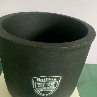 Thermal Shock Resistance Silicon Carbide Crucible 150kg Capacity Cylindrical Crucible