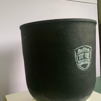 Thermal Shock Resistance Silicon Carbide Crucible 150kg Capacity Cylindrical Crucible