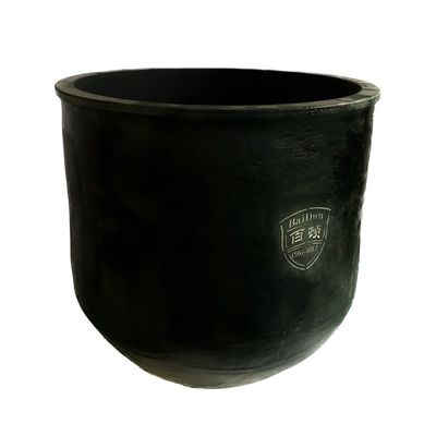 Cylindrical Silicon Carbide Melting Graphite Crucible Thermal Shock Resistance