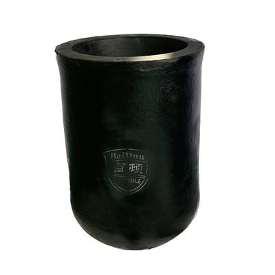 Round Induction Furnace Crucible Pot Acidic Basic Resistant Capacity 150kg