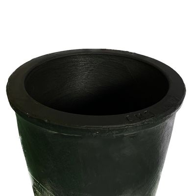 Metal Melting Induction Heating Crucible Acid Base Resistant Crucible 150kg Capacity