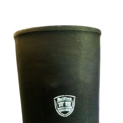 Round Silicon Carbide Crucible Acidic / Basic Resistant 150kg Capacity Long Life