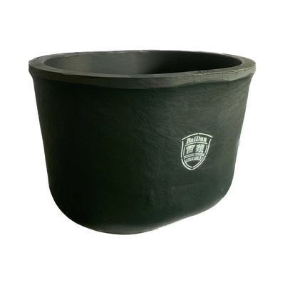 Heat Resistant Graphite Clay Crucible 15.5kg Cylindrical Crucible Melting Pot