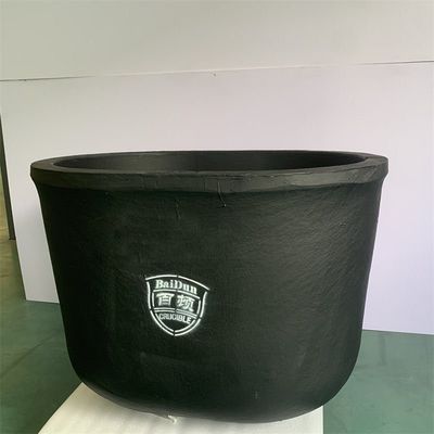 Thermal Shock Resistance Graphite Clay Crucible Cylindrical For Melting And Casting