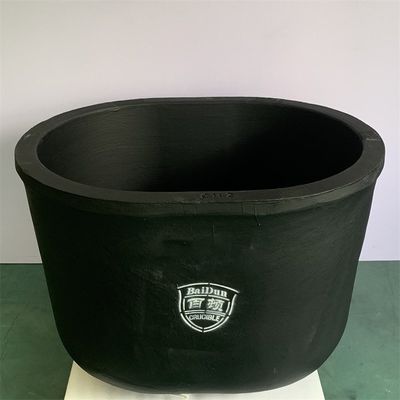 Melting Casting Graphite Clay Crucible Thermal Shock Resistant Cylindrical Crucible