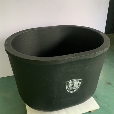 Melting Casting Graphite Clay Crucible Thermal Shock Resistant Cylindrical Crucible